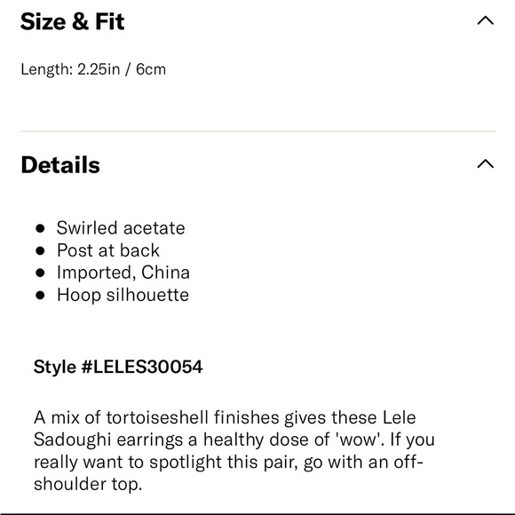 Lele Sadoughi Banded Hoop Earrings - Picture 7 of 7